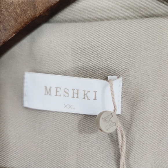 NWT Meshki Andreas oversize Trench Coat Women's XXL Beige - Picture 9 of 9